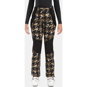 Dámské kalhoty Dámské softshellové lyžařské kalhoty KILPI TORIEN-W WL0407KI KHAKI 44