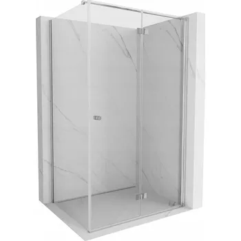 MEXEN MIST-F T SPRCHOVÝ KOUT SKLÁDACÍ PRAVÝ 70X75 CM TRANSPARENTNÍ CHROM