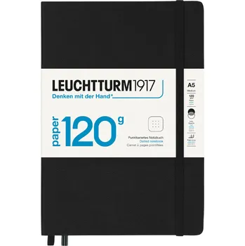 Zápisník Zápisník Leuchtturm1917 120g, A5 - Black