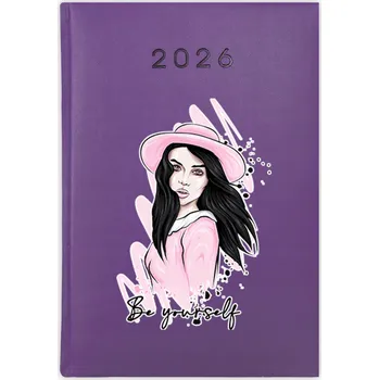 Obraz Knihový kalendář 2026 A5 fialový