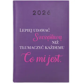 Kalendář Knihový kalendář 2026 A5 fialový