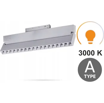 Lineární LED reflektor bílý nastavitelný 18W 3000K Typ A SMART TRACK 48VDC
