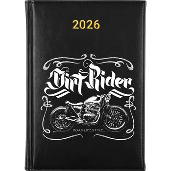 Kalendář Knižní kalendář 2026 A5 FunnyCase černý