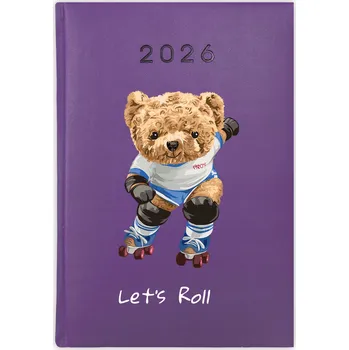 Kalendář Knižní kalendář 2026 A5 FunnyCase fialový