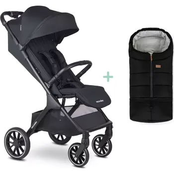 Kočárek EASYWALKER Kočárek sportovní Jackey2 XL + PETITE&MARS fusak Jibot ZDARMA Midnight Black