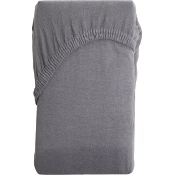 Prostěradlo PROSTĚRADLO CLAIRE jersey šedé 180x200 cm HOMLA