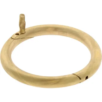 Mosazný nosní kroužek pro býky, skot 70 mm otevírací bez použití kleští se šroubkem