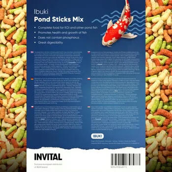 Krmivo pro rybičky Ibuki Pond Sticks Mix 10 l