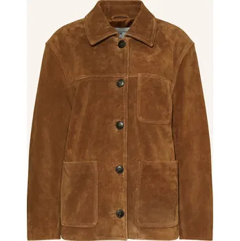 Dámský blejzr Marc O'polo Denim Dámská Kožená Bunda, hnědá, 34