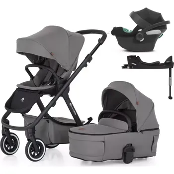 Kočárek PETITE&MARS Kočárek kombinovaný ICON 2v1 LITE AIR + CYBEX Aton B2 i-Size + základna Dove Grey