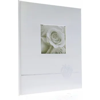 Fotoalbum Album DBCS20 Heart Silver B, 40 stran, pergamenový, černé listy