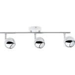 Stropní LED svítidlo BIANCA, 3xLED 50W, bílé/chromové kovové stínítko, W