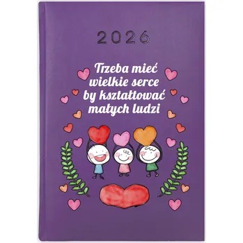 Kalendář Knižní kalendář 2026 A5 FunnyCase fialový