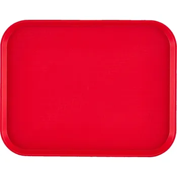 Polypropylenový tác fast food, velký, Cambro, červený, Červená, 355x457x(H)21mm