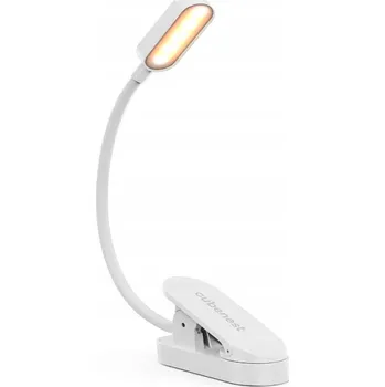 Lampička Cubenest LED lampička s klipem LTW02 - bílá - ohýbatelná - s USB kabelem
