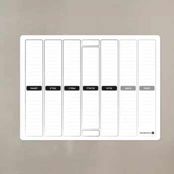 Magnetická kreslící tabulka Magnetický plánovač v rozměru 40x30 cm pro využití našich plánovacích buttonů.