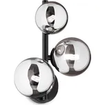 Ideal lux Perlage G9 nástěnné svítidlo Černá / 3 koule