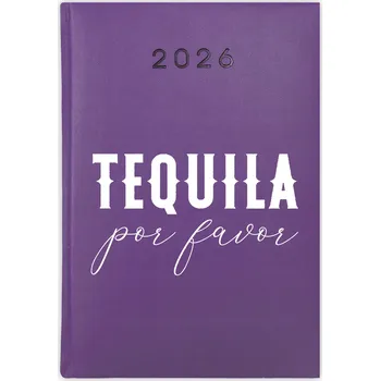 Kalendář Knižní kalendář 2026 A5 FunnyCase fialový