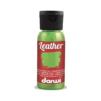 Výtvarná barva Barva na kůži Darwi Leather 50ml – 601 Lime Green