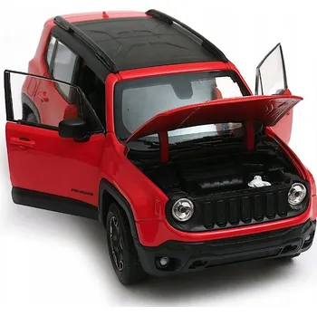 autíčko Kovový Jeep Renegade Trailhawk, měřítko 1:24 WELLY Nex, otevírací