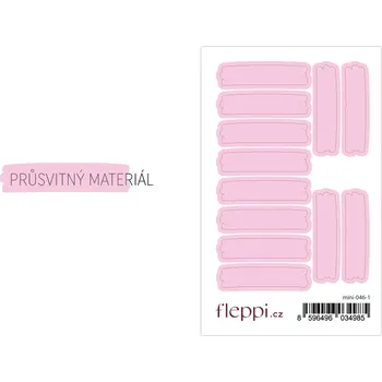 samolepka Fleppi Samolepky Čmárance 2 | průsvitné Barva samolepek: pastelově růžová