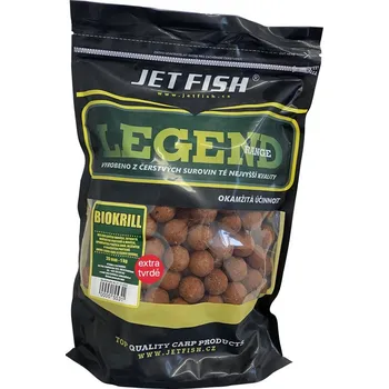 Boilies Jet Fish Extra Tvrdé Boilie Legend Range Biokrill 250 g Průměr: 20 mm