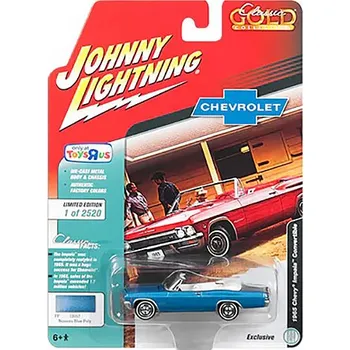autíčko Chevrolet Impala Convertible 1965 1:64 - Johnny Lightning Chevy Impala Convertible 1965 - sběratelský model auta