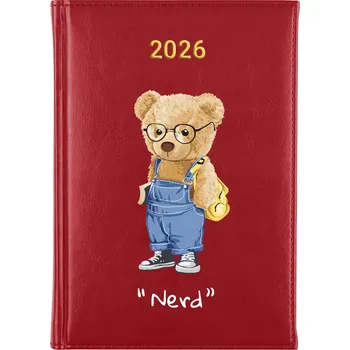 Kalendář Knižkový kalendář 2026 A5 FunnyCase modrý