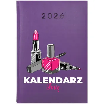 Kalendář Knižkový kalendář 2026 A5 Cute Cups fialový