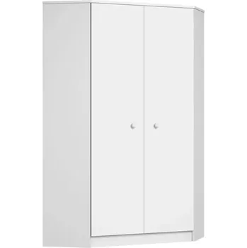 Šatní skříň Faktum Skříň rohová Mia Vzor: bez vzoru White