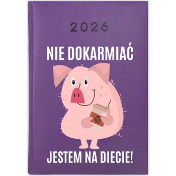 Kalendář Knižkový kalendář 2026 A5 Cute Cups fialový