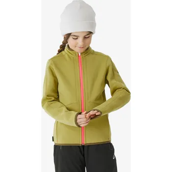 QUECHUA Dětská spodní lyžařská bunda na zip hřejivá 500 6–14 let 12 LET ZELENÁ