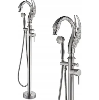 Vodovodní baterie Volně stojící vanová baterie CHDE Retro Chrom zlatá