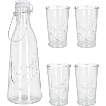 Sada GN Home Karafa na vodu 1l + sklenice 4 x 250ml 1 l