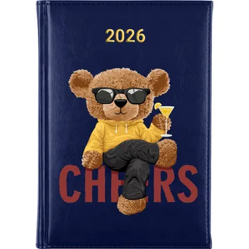 Kalendář Knižní kalendář 2026 A5 modrý