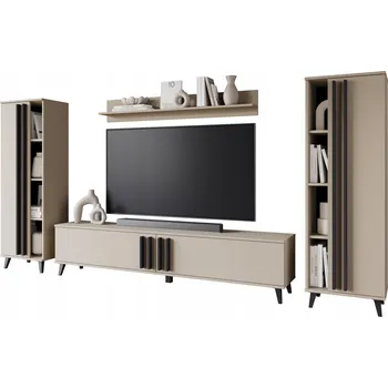 Obývací stěna Nábytek do obývacího pokoje Bratex – béžové odstíny