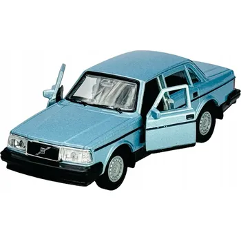 autíčko WELLY VOLVO 240 GL 240GL MODRÝ 1:34 KOVOVÝ NOVÝ MODEL