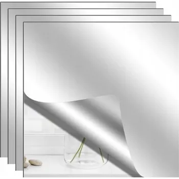 Zrcadlo 4 SAMOLEPICÍ ZRCADLO FÓLIE NA ZEĎ, SAMOLEPICÍ , SAMOLEPICÍ 30x30CM