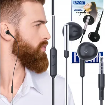 Sluchátka SPORTOVNÍ SLUCHÁTKA DO UŠÍ S-3 EXTRA BASS PRO BĚHÁNÍ A CYKLISTIKU DRÁTOVÁ