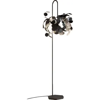 Stojací lampa Zava Andromeda LED stojací svítidlo Kartáčovaná mosaz