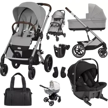 Kočárek CYBEX Set Balios S Lux + Joie Sprint™ Signature 2025 Stone Grey (Silver Frame)