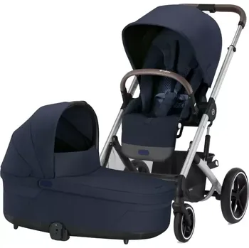 Kočárek CYBEX Balios S Lux + Cot S Lux 2025 Ocean Blue Silver Frame