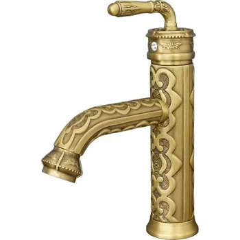 Vodovodní baterie Stojánková umyvadlová baterie Rustikální Úchyty Flower zlatá