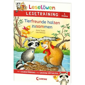 První čtění Leselöwen Lesetraining 1. Klasse - Tierfreunde halten zusammen (Lisa Althaus)(Brožovaná)