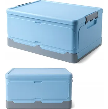 Úložný box Skládací úložný krabička / organizér, modrý I145
