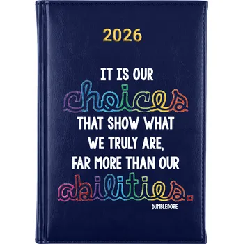 Diář Knižní kalendář 2026 A5 modrý