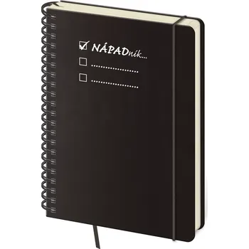 Zápisník Linkovaný zápisník Twin L černý Nápadník