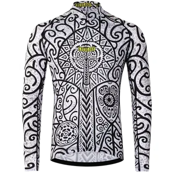 cyklistický dres Cyklodres CYCOLOGY Summer Zanzibar, pánský, dlouhý rukáv (Motiv Maui, velikost XL)