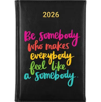 Kalendář Knižkový kalendář 2026 A5 černý