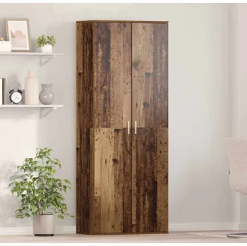 Policová skříň vidaXL Vysoký bufet Staré dřevo 70 x 33,5 x 180 cm kompozitní dřevo [3365564]